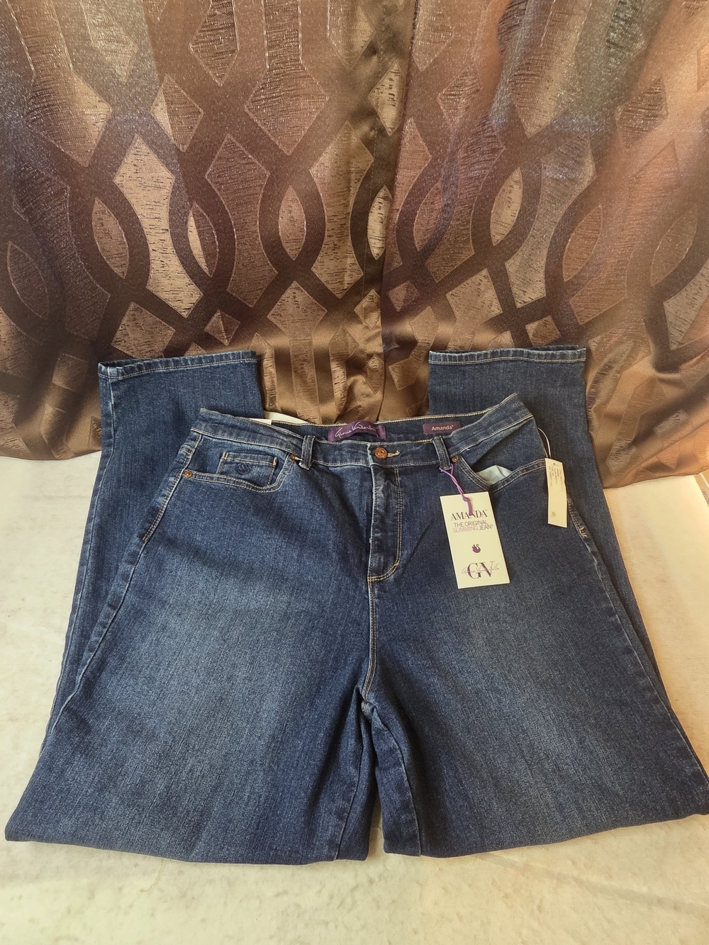 Gloria Vanderbilt Women's Dark Blue Boot Cut Jeans Size 16 Short